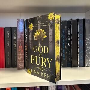 Signed God Of Fury Rina Kent Hardcover Website Exclusive